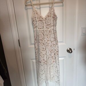 Elegant lulus  White Lace Dress